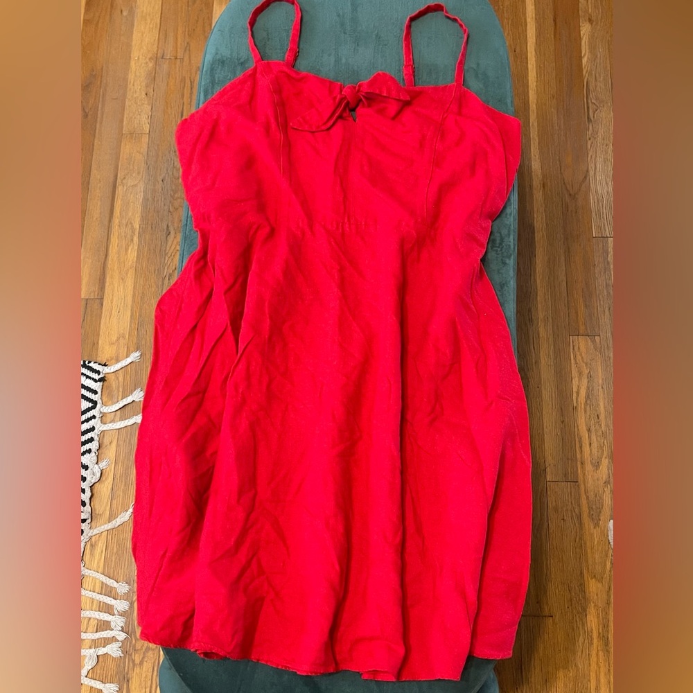 Old Navy Red spaghetti strap sundress.